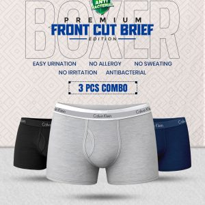 Premium Front Cut Boxer (3pcs Combo)